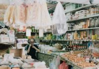 a person standing in a store